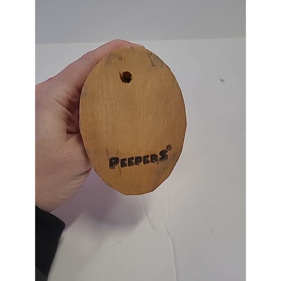 Peepers Eyeglass Holder Cat Kitty Kitten Orange Tabby Wood Hand Carved - Picture 10 of 10